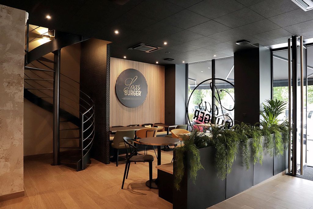 Aménagement restaurant Loas Burger