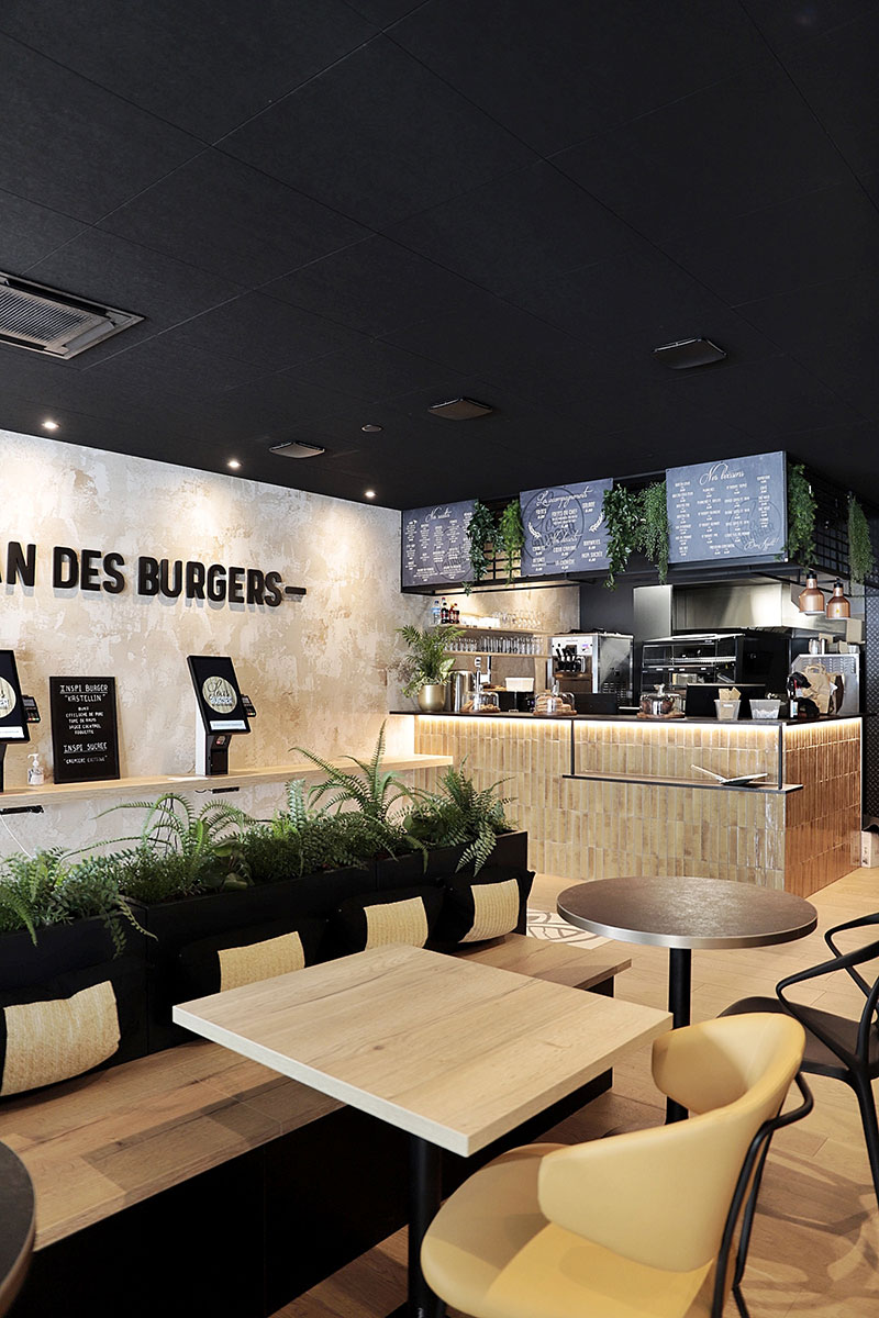 Aménagement restaurant Loas Burger