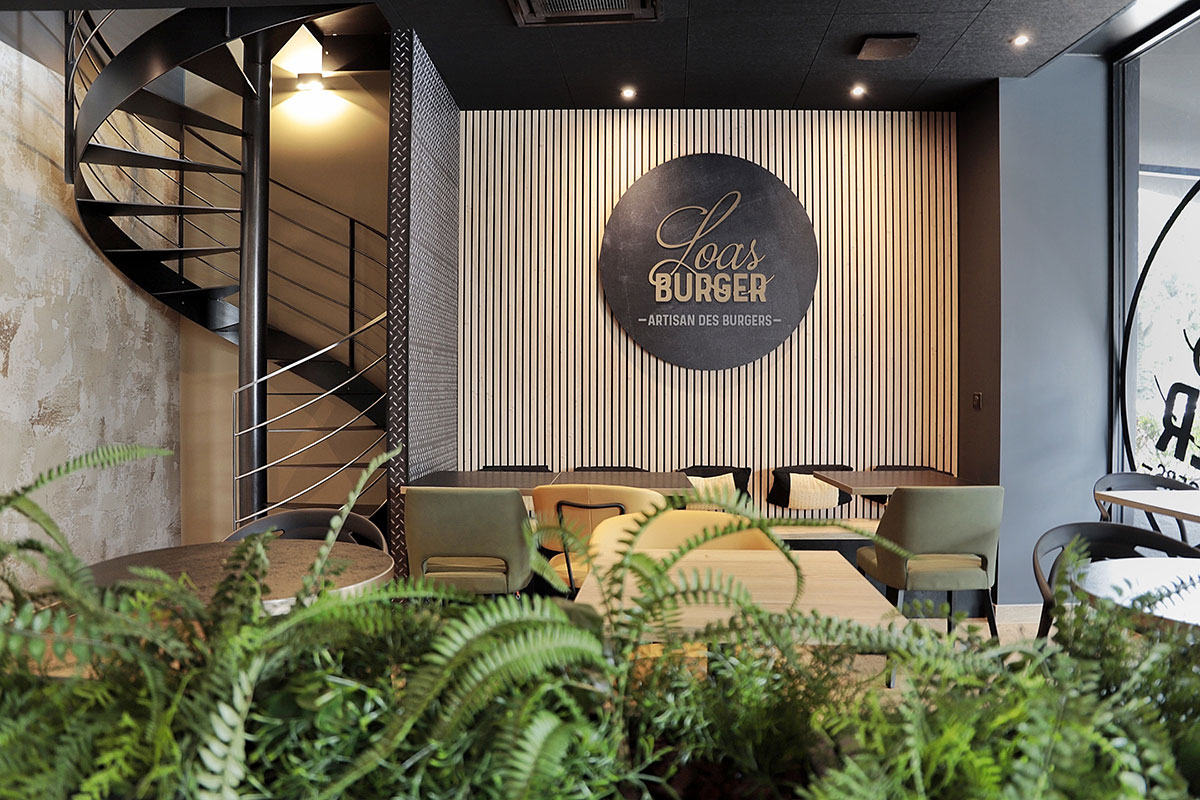 Aménagement restaurant Loas Burger